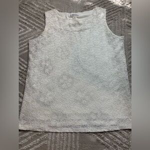 DRESSBARN WHITE 2X Blouse